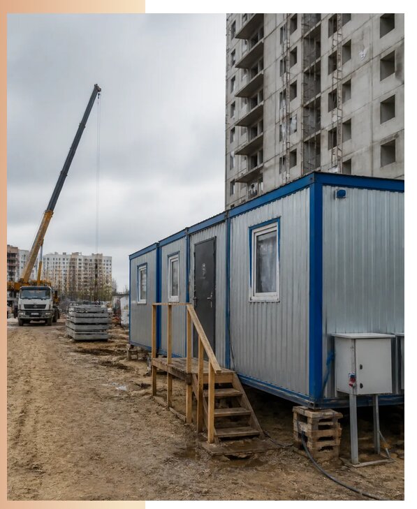 Аренда строительных вагончиков для рабочих в Грозном